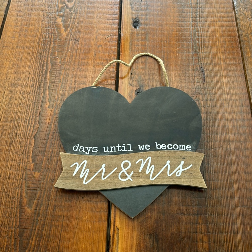 Chalkboard Wedding Countdown